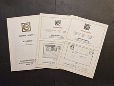 Auktionskataloge Briefmarken - Auction catalogs stamps Feldman, David: