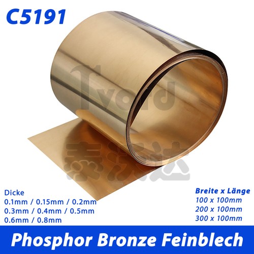 Phosphor bronze feinblech - bronze,