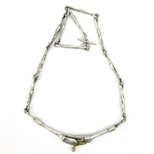 TOP DESIGNER REISTER & BECKER Collier 925 Sterling Silber 585 Gold 0,06 Brillant
