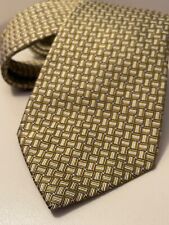 Original Burberry Krawatte ausgefallener Muster - Beige/Gold - Neuwertig