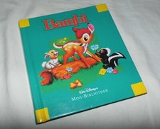 Walt Disney's Bambi Buch Mini-Bibliothek Schneider-Verlag 90er vintage Klassiker