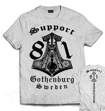 49 Hells Angels Sweden Gothenburg Support81 White T-Shirt front + back 2451