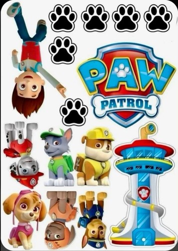 Tortenaufleger paw patrol - paw,