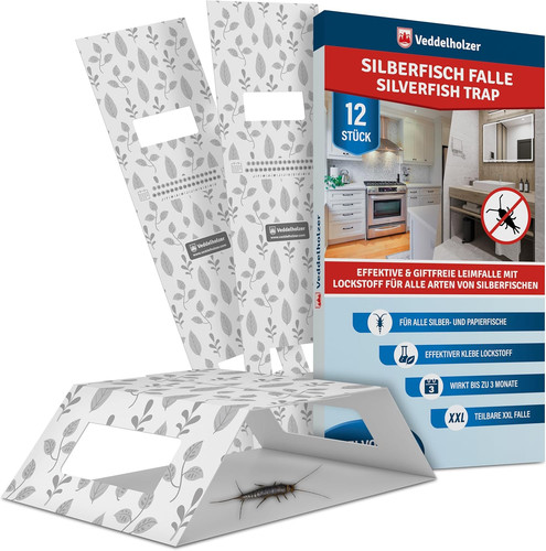 Silberfischfalle 12er pack - silberfischfalle,