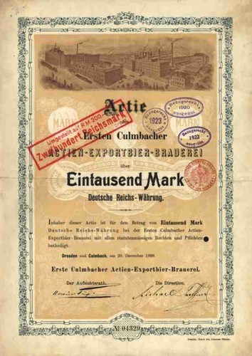 Erste kulmbacher eku - erste, 1898