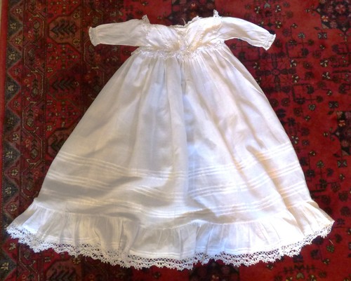 Antikes taufkleid seide - taufkleid,