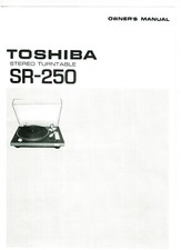 Toshiba Bedienungsanleitung user manual für SR-250  Copy