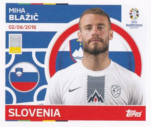Topps uefa euro 2024 sticker - uefa,