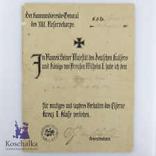 Verleihungsurkunde für