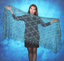 Gestrickter Ziegenflaum Schal