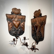 Antiker Kupfer Kerzen -