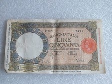 Geldschein/ Banknote - 50 Lire - Lupetta - Italien - V755/2471 - 1933/1942