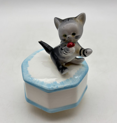 Spieluhr porzellan katze - spieluhr,