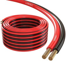 10m Lautsprecherkabel 2x 4mm² Rot Schwarz CCA HiFi Boxenkabel Audio Zwillingslei