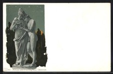 Künstler-Lithographie Amor und Psyche von Canova 