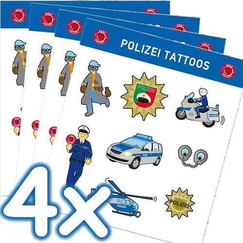 Polizei tattoo xxl - -, 32