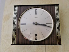 Alte Ankra Wanduhr Holz-Dekor Wohnzimmer Schlagwerk 60er Vintage mid century