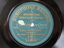 78rpm OTTO REUTTER - LASS SIE SAUSEN - ZONOPHONE SEHR SELTEN !