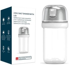 Salzstreuer, Glas, 2 in 1, mit