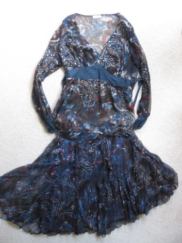 Neues 100 seide - 100%, kleid