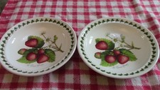 Seltene Portmeirion Pomona Strawberry Fair Pastaschale 22 cm 8,75" Paar x2