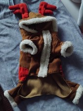 Weihnachten Hund Motiv Rentier  - Größe S