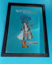 Vintage Holly Hobbie Spiegel Bild im Holz Rahmen 33 x 23 cm