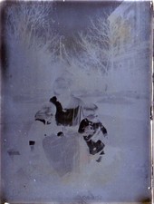 Orig. Glas-Negativ "Motiv: Kinder" ca. 1885, Agfa Trockenplatte 9/12 cm