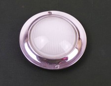 AUFA Innenraumleuchte Kfz Rund Glas Alu Lampe Leuchte Oldtimer Wartburg IFA 