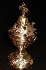 *** WEIHRAUCHSCHWENKER Messing  RÄUCHERGEFÄSS für Weihrauch ** Incense Burner **