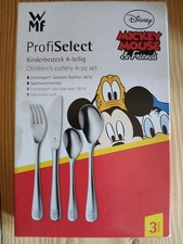 Disney WMF Kinderbesteck, Mickey Mouse, 4-teilig Neu