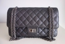 Tasche 2.55 Chanel Leder grau