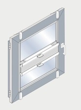 Cosiflor Plissee Klemmträger SLIM für  Plissees 4erSet inkl. Spannschuh weiß