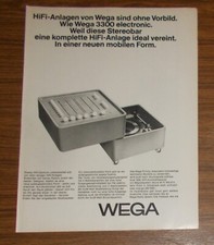 Seltene Werbung vintage WEGA