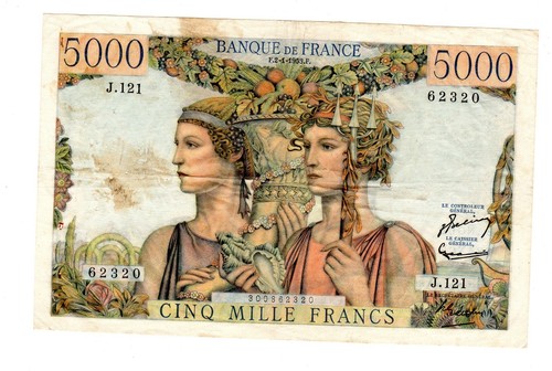 Frankreich banknote 5000 - banknote,