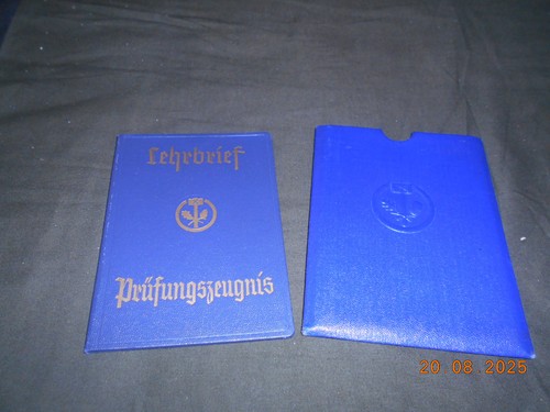 Lehrbrief tischler 1940 - lehrbrief,