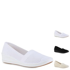 Damen Keilslipper Keilabsatz