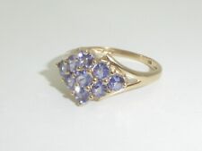 417 / 585 Gold Ring 10K Gelbgold Amethyst Memory Bandring RG 55 - 17,5 mm 9071