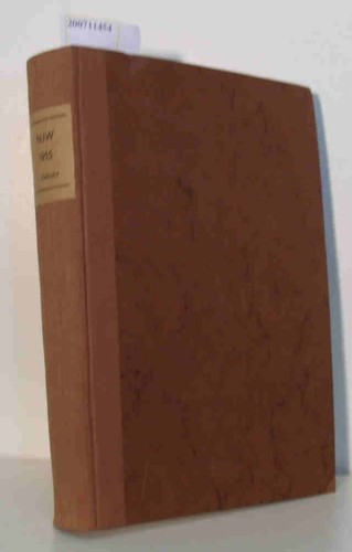 Neue juristische wochenschrift - neue,