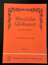 Noten - Herzlichen Glückwunsch - Musikalische Glückwünsche - Akkordeon Klavier