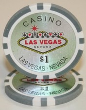50 Gray $1 Las Vegas Poker