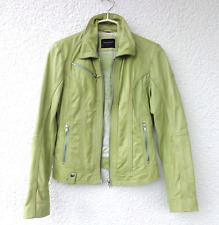 Rino & Pelle Damen Biker Leder Jacke aus echtem Lamm/Schafsleder 36 S hellgrün