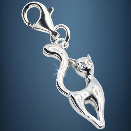 Katze karabiner charm 925 - karabiner,