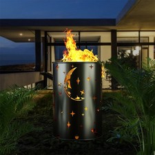 Feuertonne Motiv Mond und