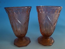 Paar Art Deco Glas Vasen Vase