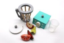Standmixer Set Kinderküche Spielküche Holzspielzeug geschnittenes Obst
