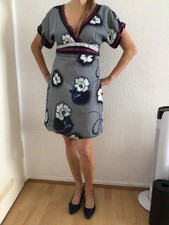 Kleid Orsay Gr:36/ 38 Schleife blau/weiß Blüten asiatisches Muster