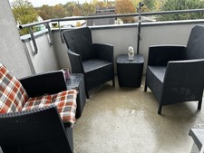 Rattanoptik Gartenmöbel Set - Sitzgruppe, Essgruppe, Balkon-Set, Tisch und Stuhl