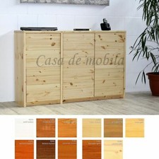 Massivholz Kommode 3türig