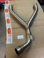Y Rohr V85TT Downpipe ähnlich Mistral Moto Guzzi Edelstahl